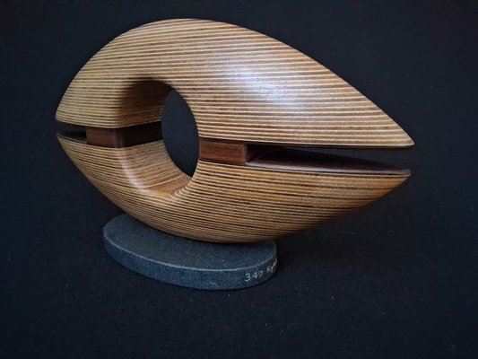 Laminated wood sculpture