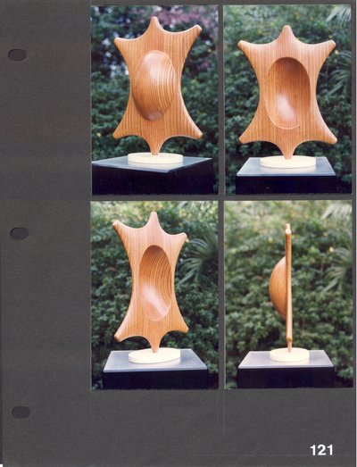 Laminated wood sculpture