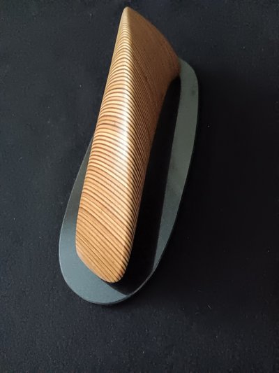 Laminated wood sculpture