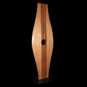 Laminated wood sculpture.