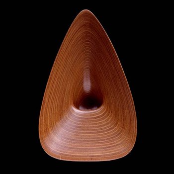 Laminated wood sculpture.