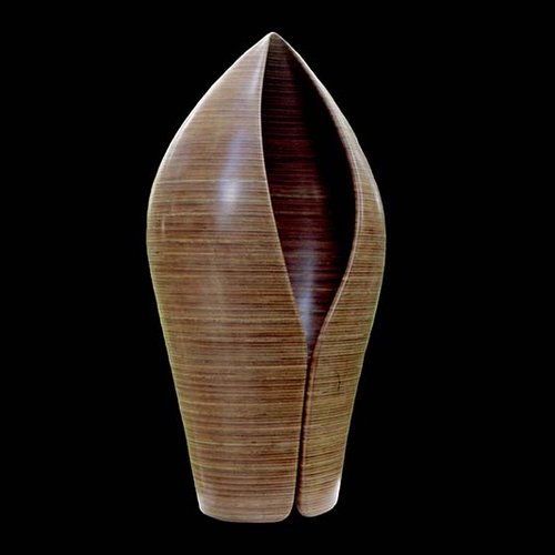 Laminated wood sculpture.