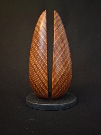 Laminated wood sculpture