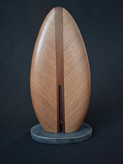 Laminated wood sculpture