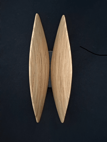 Laminated wood sculpture