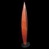Laminated wood sculpture.