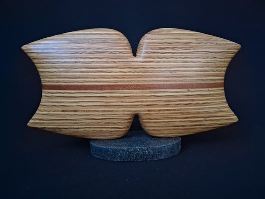 Laminated wood sculpture