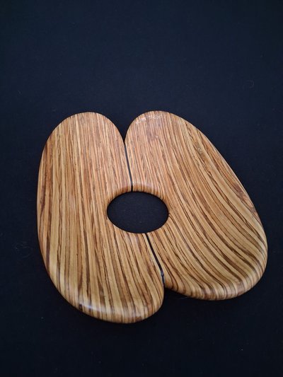 Laminated wood sculpture