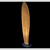 Laminated wood sculpture.