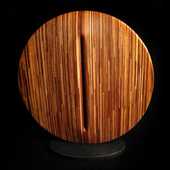 Laminated wood sculpture.