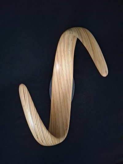 Laminated wood sculpture