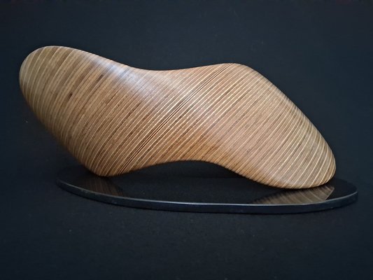 Laminated wood sculpture