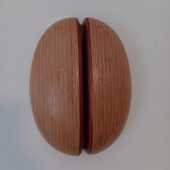 Laminated wood sculpture.