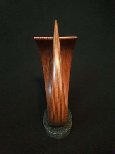 Laminated wood sculpture