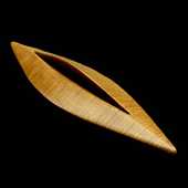 Laminated wood sculpture.