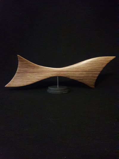 Laminated wood sculpture