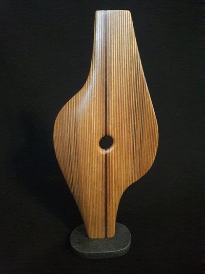 Laminated wood sculpture