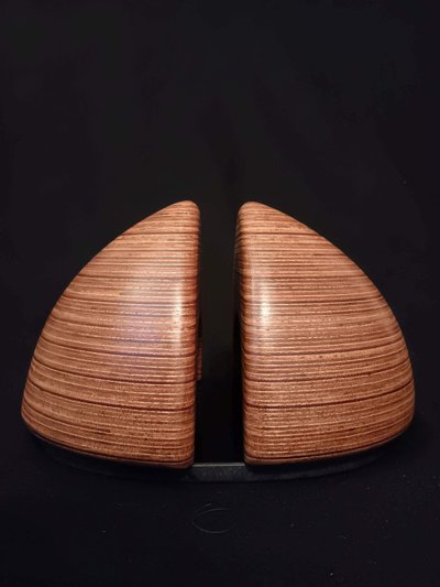 Laminated wood sculpture