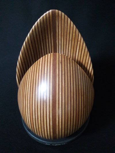 Laminated wood sculpture