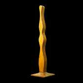 Laminated wood sculpture.