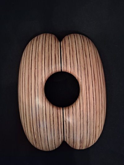 Laminated wood sculpture