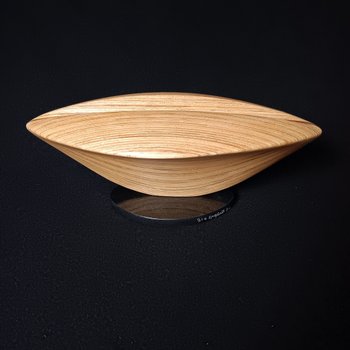 Laminated wood sculpture.