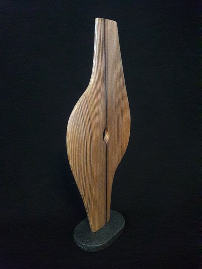 Laminated wood sculpture