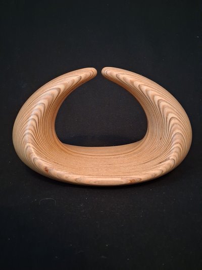 Laminated wood sculpture
