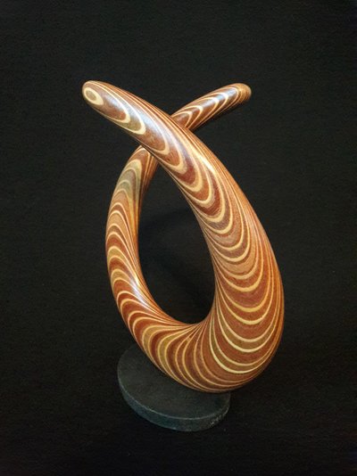 Laminated wood sculpture