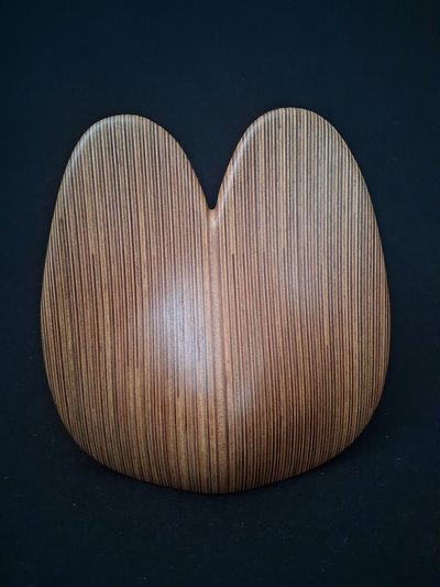 Laminated wood sculpture