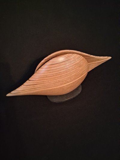 Laminated wood sculpture