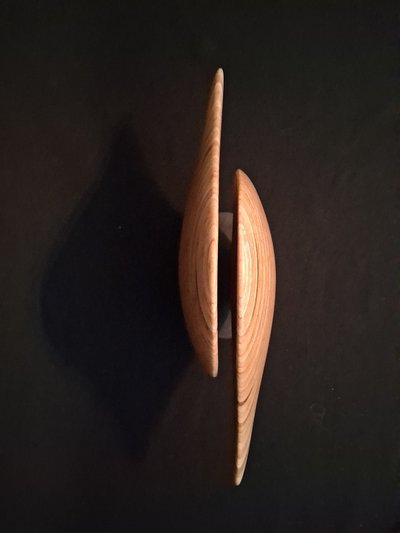Laminated wood sculpture